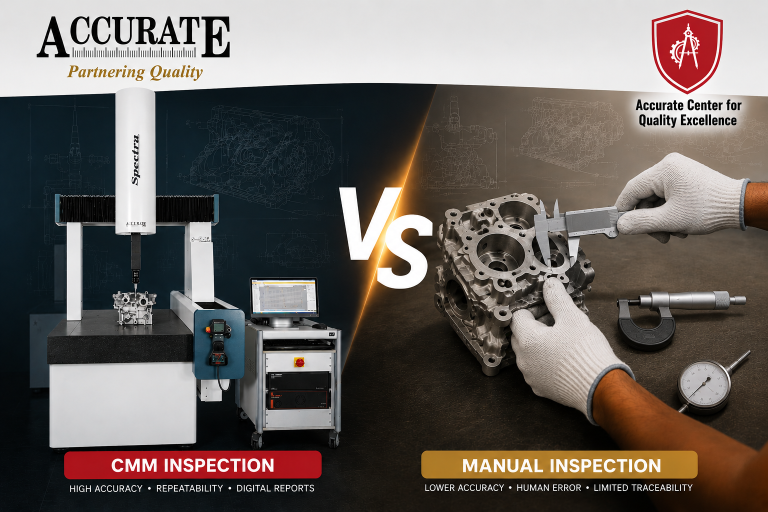 Difference Between CMM and Manual Inspection
